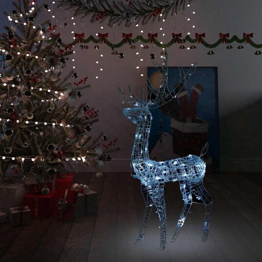 vidaXL Julereinsdyr dekorasjon akryl 140 LED 120 cm kaldhvitt vidaXL Julereinsdyr dekorasjon akryl 140 LED 120 cm kaldhvitt