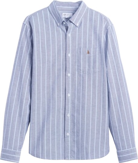 GAP Oxford Shirt In Standard Fit Blue M GAP Oxford Shirt In Standard Fit Blue M
