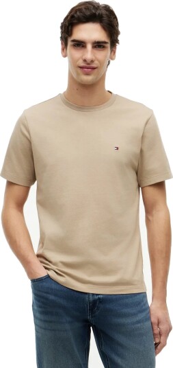Tommy Hilfiger Ess Seasonal Reg Fit Solid Tee Beige L Tommy Hilfiger Ess Seasonal Reg Fit Solid Tee Beige L