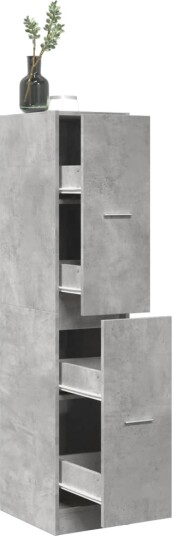 Apotekskap betonggrå 30x41x144,5 cm konstruert tre