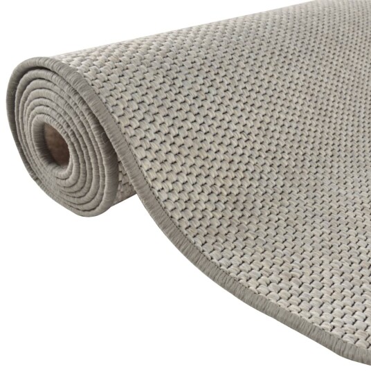 vidaXL Teppeløper sisal-utseende gråbrun 80x400 cm