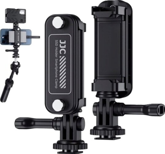 Jjc Stativholder 360S For 1/4"" Iso Stativ + Gopro For Telefon Og Ssd-Stasjon / Spc-S25