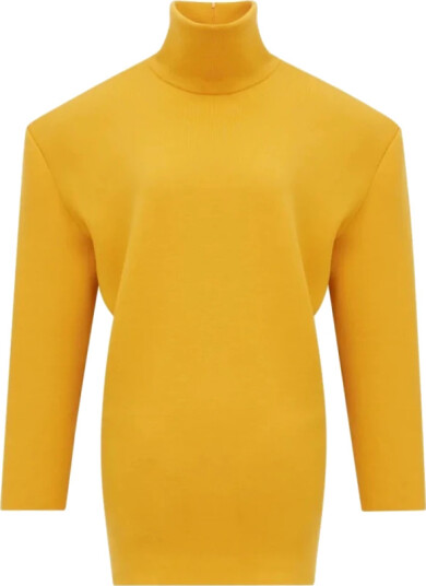 Saint Laurent Dame Strikkevarer Gul M,