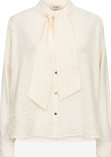 MOS MOSH Bluse MMSaba Tie Shirt Hvit