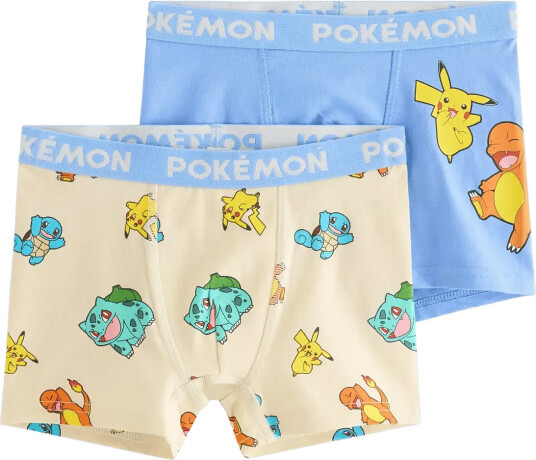 Lindex 2-Pack Pokémon Boxer Shorts - Blue - 110/116