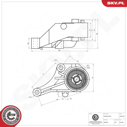 Motorfeste ESEN SKV 75SKV108 Motorfeste ESEN SKV 75SKV108