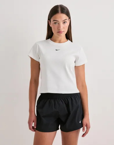 Nike - Hvit - W Nsw Rib Tght Ss Tee