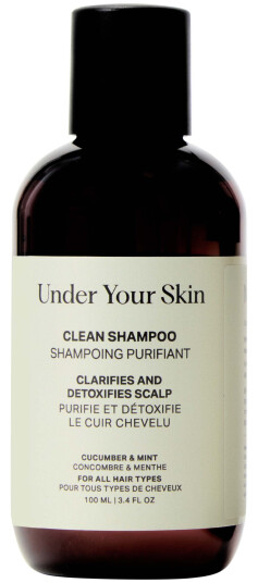 Under Your Skin Clean Detox Shampoo   Travel Size   Balancing and Clar