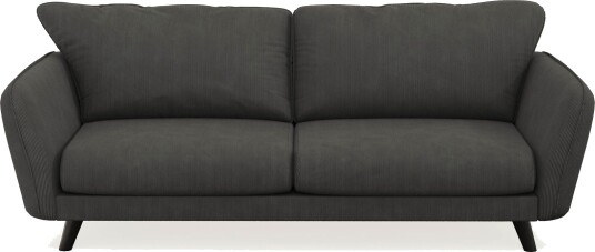 Trend Lyx 3 seters Manchestersofa Mørk grå