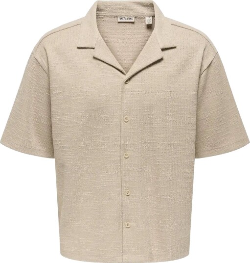 ONLY & SONS Onsandre Rlx Ss Shirt   Beige   S