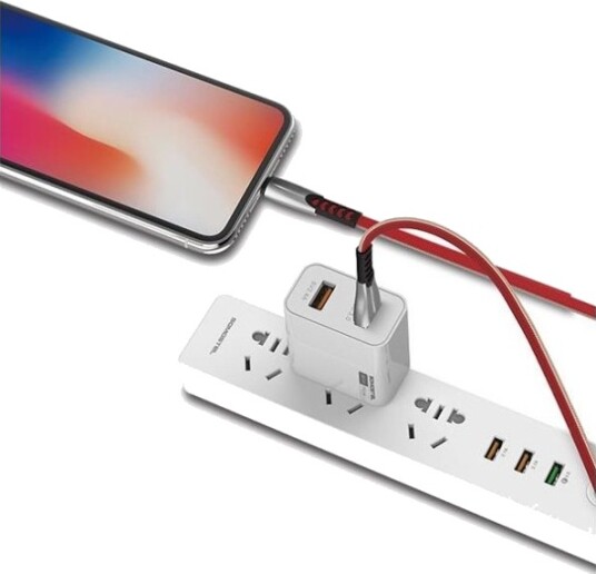 Somostel Usb-A Til Lightning-Kabel 1 M Rød (Bw02 Iphone Red)