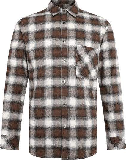 Mads Nørgaard Flannel Check Sune Shirt - Brown - S