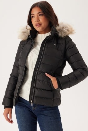 TOMMY JEANS Tjw Basic Hooded Down Jacket BDS Black L TOMMY JEANS Tjw Basic Hooded Down Jacket BDS Black L