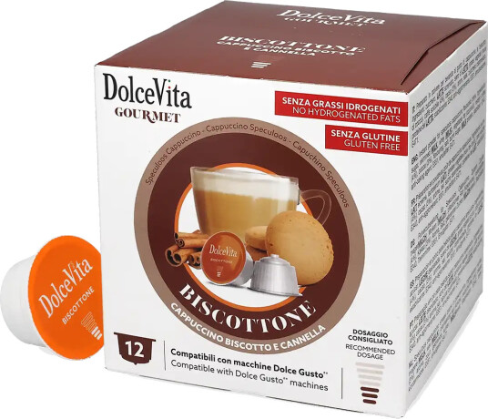 Dolce Vita | Biscottone Kanelkjeks 12 kapsler til Dolce Gusto