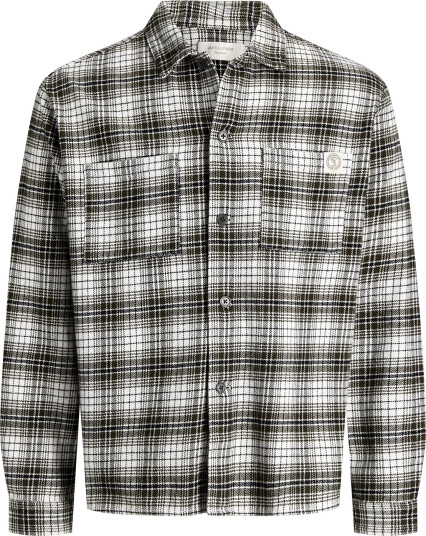 Jack & Jones Jorfrederiksberg Flannel Overshirt Ls Sn Khaki green XXL