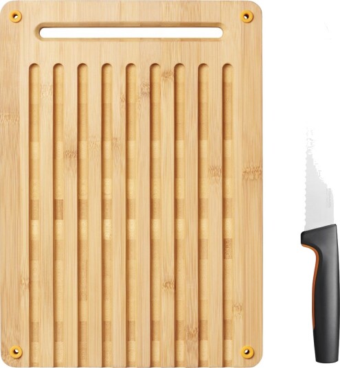 Fiskars Functional form skjærebrett med brødkniv 2 deler Fiskars Functional form skjærebrett med brødkniv 2 deler