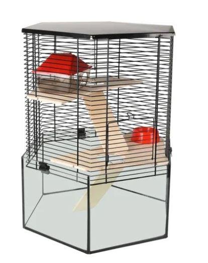 Vitru Hamsterbur Rød/Svart 52Cm Vitru Hamsterbur Rød/Svart 52Cm