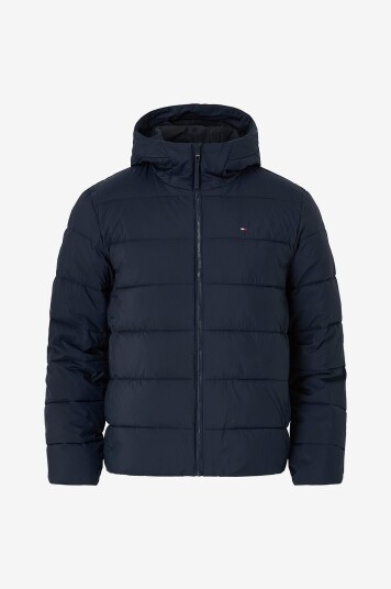 Tommy Hilfiger Jakke Mid Weight Hooded Jacket Blå