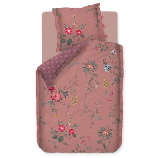 Pip studio sengetøy - 140x220 cm - Fleur grandeur - Vendbart dynetrekk - Sengesett i 100 % bomull