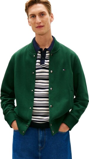 Tommy Hilfiger Essential Terry Bomber Jacket Green L