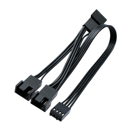 Eletra Pwm Fan 4PIN 1TO3 20CM Y kabel svart