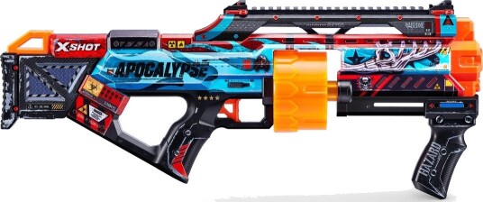 Zuru X-Shot Skins Last Stand Apocalypse Blaster Med 16 Skumpiler - 8+ År