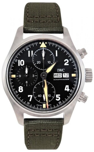 IWC Herreklokke IW387901 Pilots Spitfire Sort/Lær Ø41 mm IWC Herreklokke IW387901 Pilots Spitfire Sort/Lær Ø41 mm