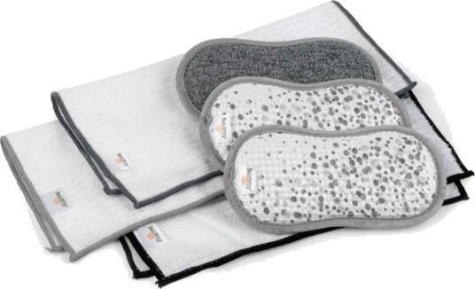 Beldray Deluxe Rengjøringssett 6-pk (Kluter/Svamper) Grå