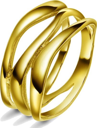 Pan Jewelry Vibe ring i 925 forgylt sølv størrelse Vibe ring i sølv Str. 52
