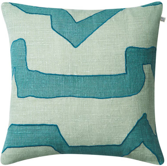 Chhatwal & Jonsson Sikkim putetrekk 50 x cm Heaven blue aqua