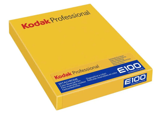 Kodak Ektachrome E100 4x5 10 Ark Planfilm Dias. ISO 100
