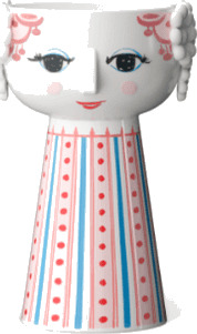 Bjørn Wiinblad Eva Lysestake 14 cm Støvet Rød Keramikk Bjørn Wiinblad Eva Lysestake 14 cm Støvet Rød Keramikk