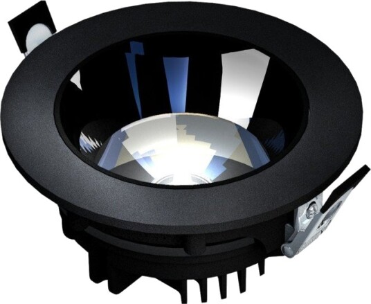Modell L   Nedfelt Downlight Justerbar Retning 20W 30° 160x70 mm Sort Uten Lyskilde