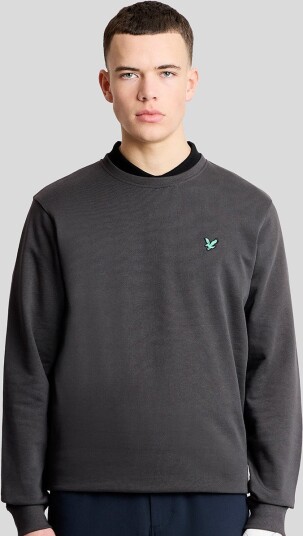 Lyle & Scott Golf Crewneck Sweatshirt Golfgenser herre Gunmetal Large