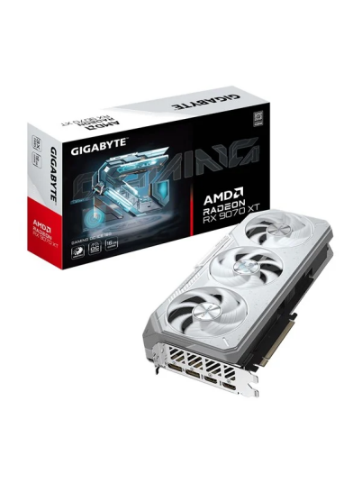 Gigabyte Radeon RX 9070 XT Gaming OC ICE 16GB GDDR6 Grafikkort med 2xHDMI