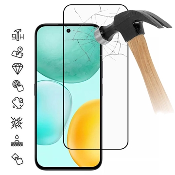 Honor X6c Full Cover Beskyttelsesglass 9H Svart Kant