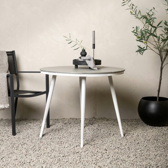 Venture Home Break hagebord Ø90cm hvit, grå. 1696375-01-0 1696373-01-0 Venture Home Break hagebord Ø90cm hvit, grå. 1696375-01-0 1696373-01-0