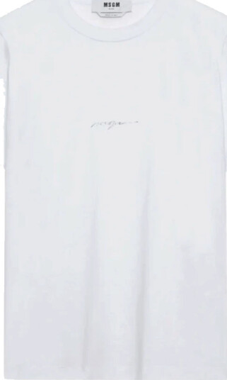 Msgm Dame Topper Hvit L,