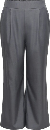 ONLY Carmakoma Carvictoria Pull Up Wide Pant Tlr   DARK GREY MELANGE   52 x 32