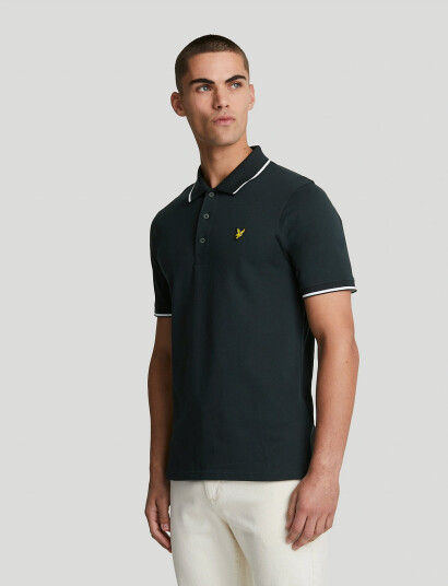 Lyle & Scott Tipped Polo Shirt - Navy - XL Lyle & Scott Tipped Polo Shirt - Navy - XL