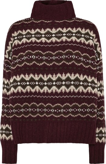 Barbour Barbour Helen Knitted Jumper Burgundy 40