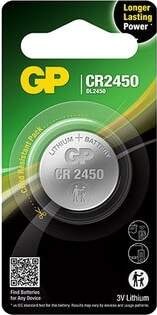 GP Lithium Coin Cell CR2450 1-pk
