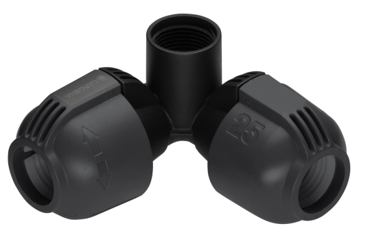 Gardena Vinkelstykke 25 mm x 3/4" med hunn-gjenger Gardena Vinkelstykke 25 mm x 3/4" med hunn-gjenger