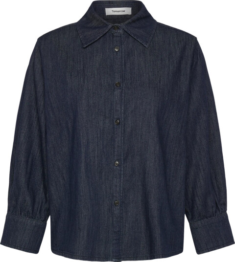 Tomorrow Trw-Key Hepburn 3/4 Shirt Wash Rins - Navy - 42 Tomorrow Trw-Key Hepburn 3/4 Shirt Wash Rins - Navy - 42