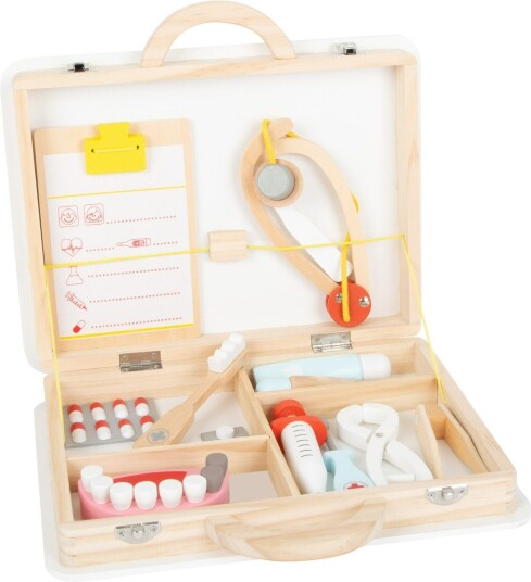 Small Foot - Wooden Doctor and Dentist 2in1 Set in Suitcase