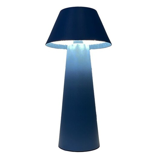 Max bordlampe 1,6W IP44 Oppladbar Blå