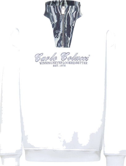 Carlo Colucci Herre Gensere & Hettegensere Hvit 2XL,