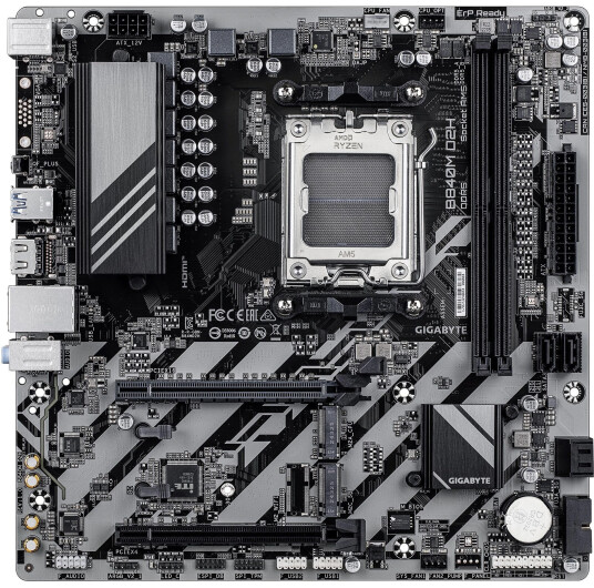 Gigabyte B840M D2H Micro ATX Hovedkort med AM5, DDR5, HDMI og 2x M.2 Gigabyte B840M D2H Micro ATX Hovedkort med AM5, DDR5, HDMI og 2x M.2