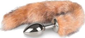 EasyToys Fox Tail buttplug No. 3 sølv