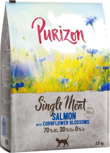 Purizon Tørrfôr Single Meat Laks Med Kornblomst 2.5 kg